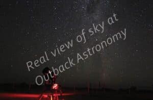View of night sky Broken Hill