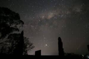 Stargazing the Milky Way Galaxy and Comet